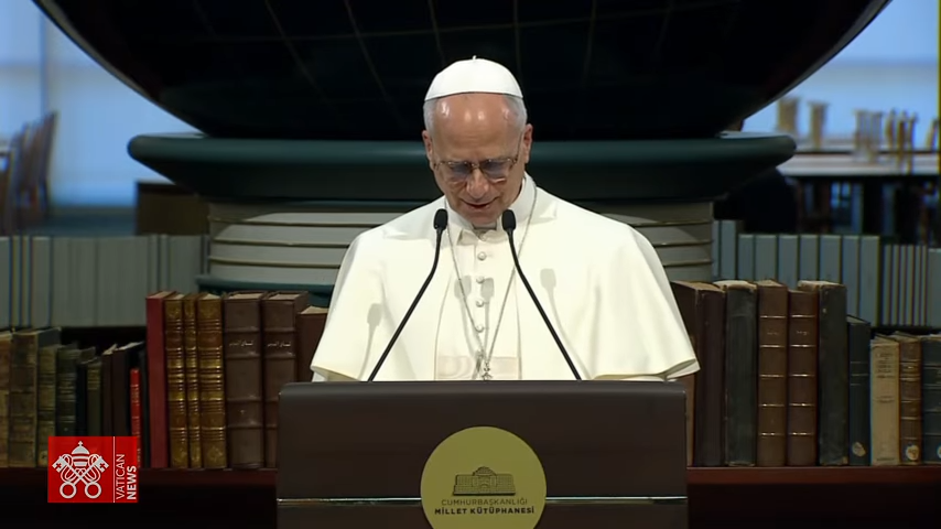 Foto: Ankara, Encuentro con las Autoridades, 27 de noviembre de 2025 - Papa León XIV