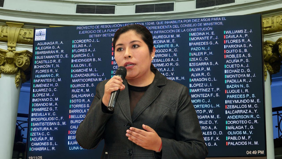 Foto: Betssy Chávez Congreso de Perú