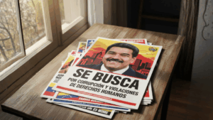 Foto: Panfletos Futuros de Nicolás Maduro Sobre Caracas Venezuela