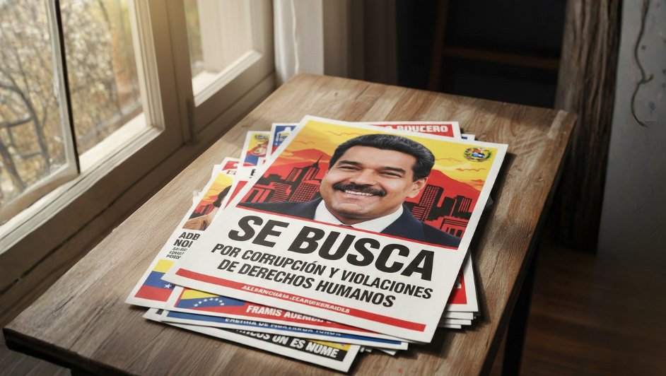 Foto: Panfletos Futuros de Nicolás Maduro Sobre Caracas Venezuela