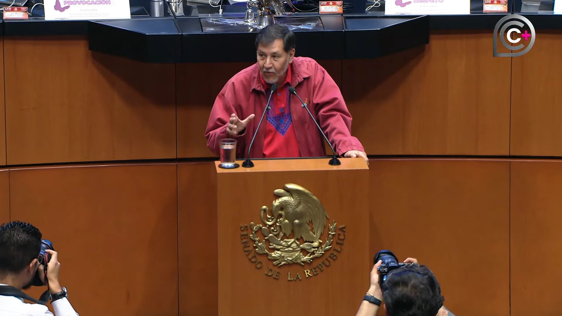 Foto: Segunda parte de la sesión de la Cámara de Senadores, del 25 de noviembre de 2025