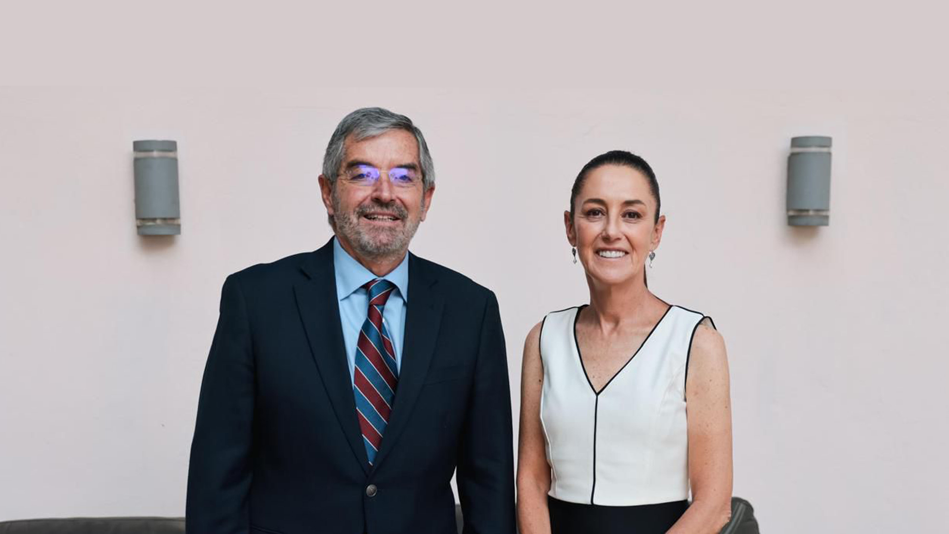 Foto: juan ramon de la fuente y claudia sheinbaum