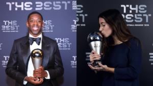 Foto: Aitana Bonmati y Ousmane Dembélé - The Best FIFA 2025