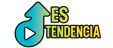 Es Tendencia Logo Nuevo Negro Contorno
